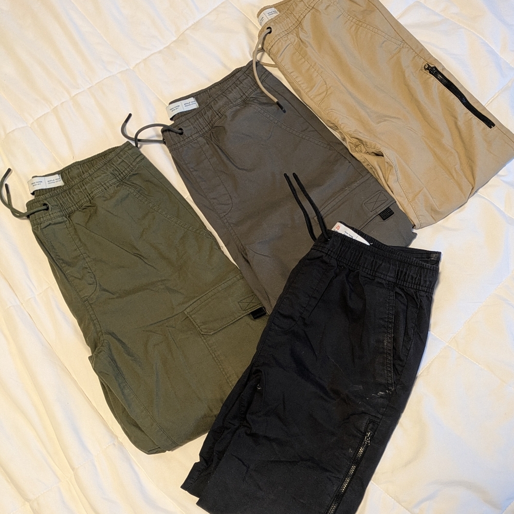 4 PAIRS OF Old Navy Boys waterproof built in tech pants - Picture 6 of 13